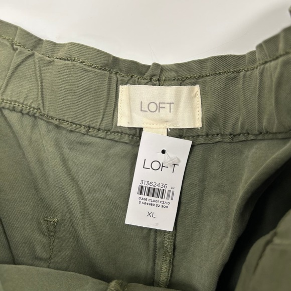 Loft Palazzo Pull On Shorts Olive Green Khaki Womens XL - Picture 6 of 9